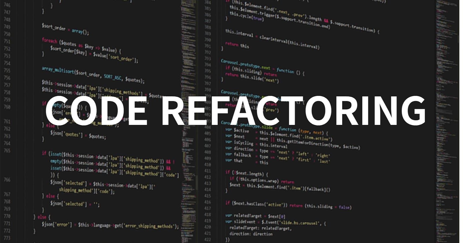 Code Refactoring summary
