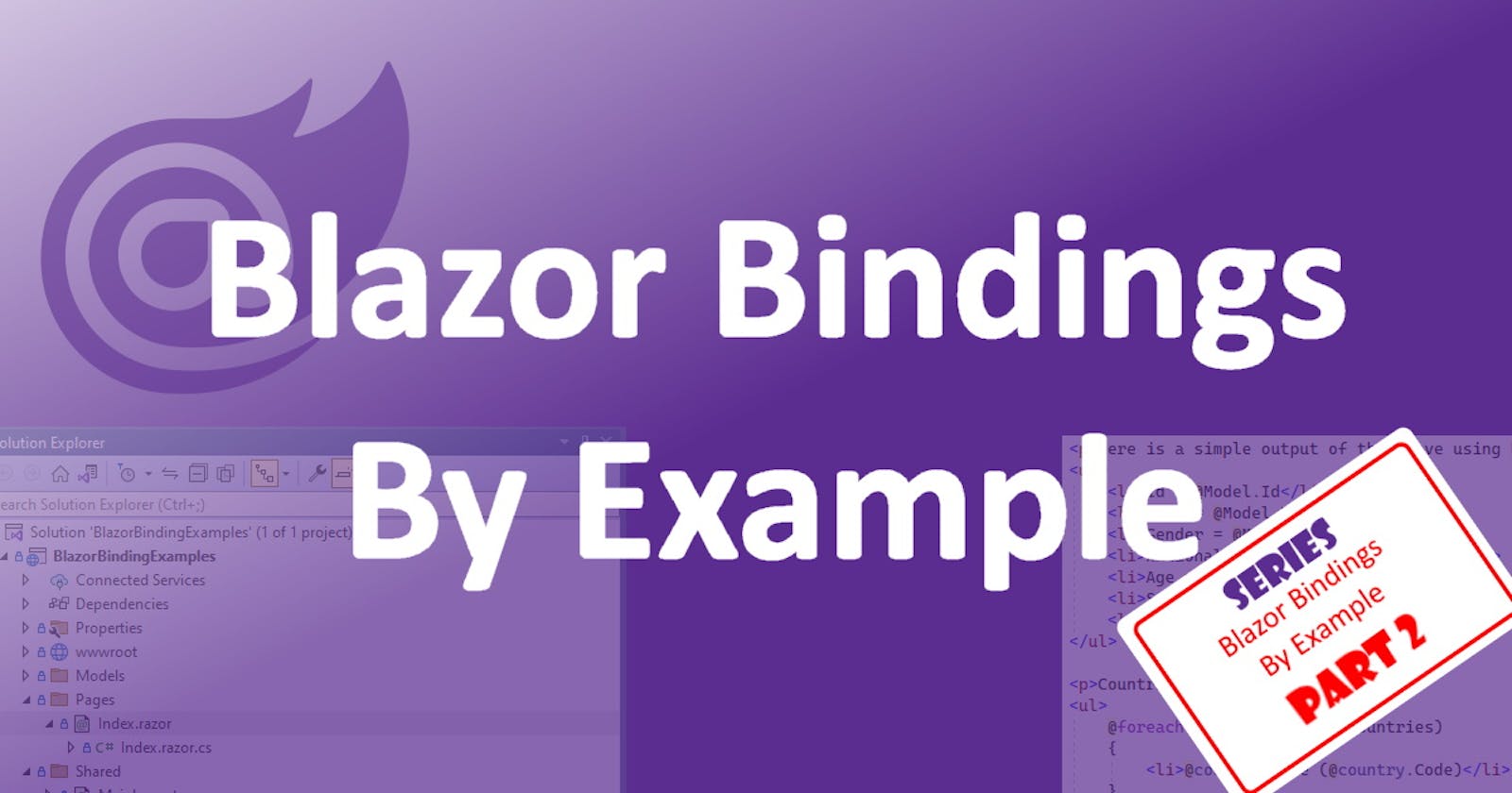 Blazor Bindings By Example - Part 2