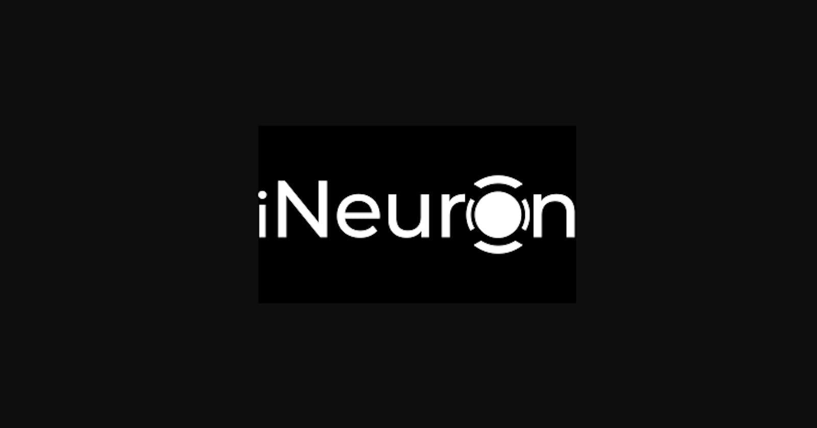 My Journey With iNeuron