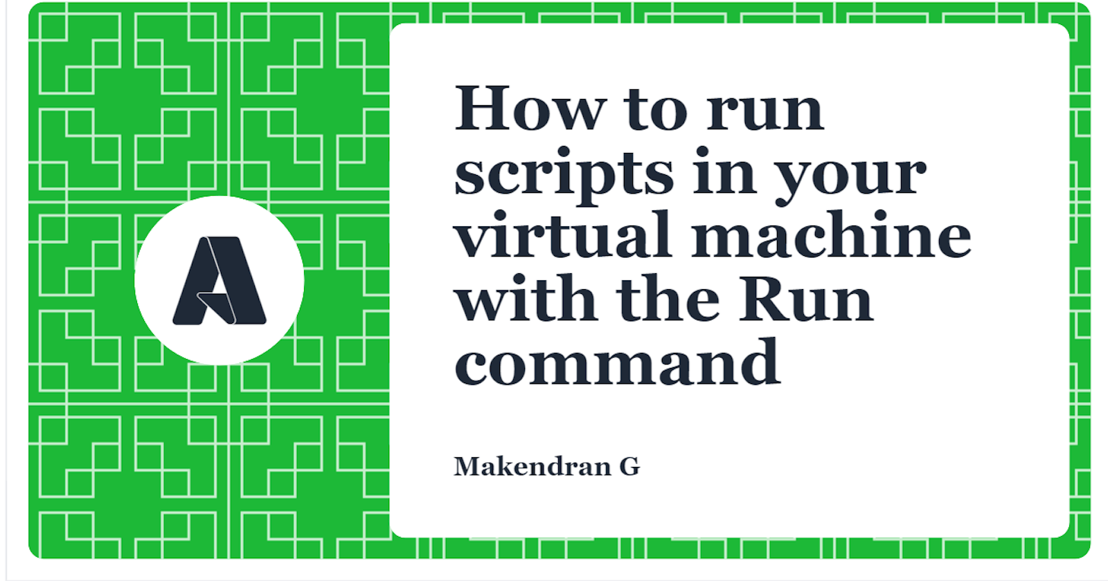 How to run scripts in your virtual machine with the Run command
