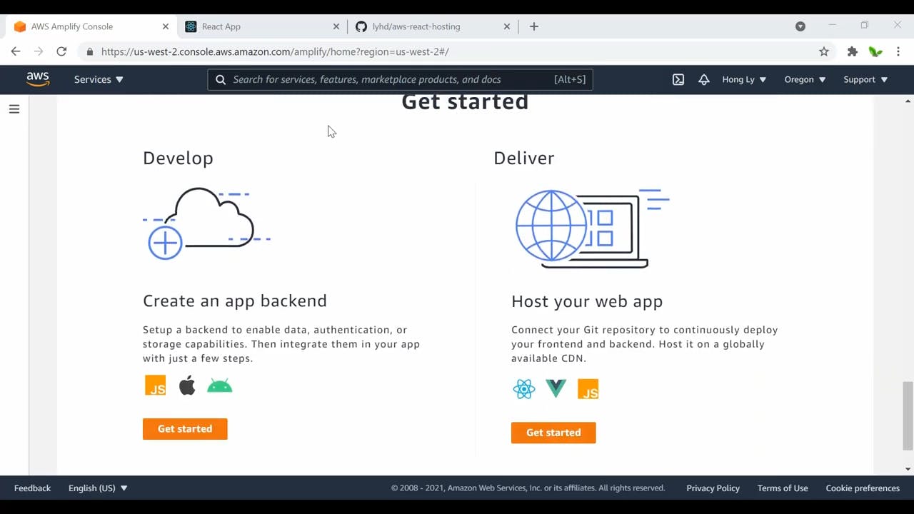 Hong Ly - How to Deploy React App to AWS Amplify for FREE [gTxEZrsDk3w - 1280x720 - 5m38s].png