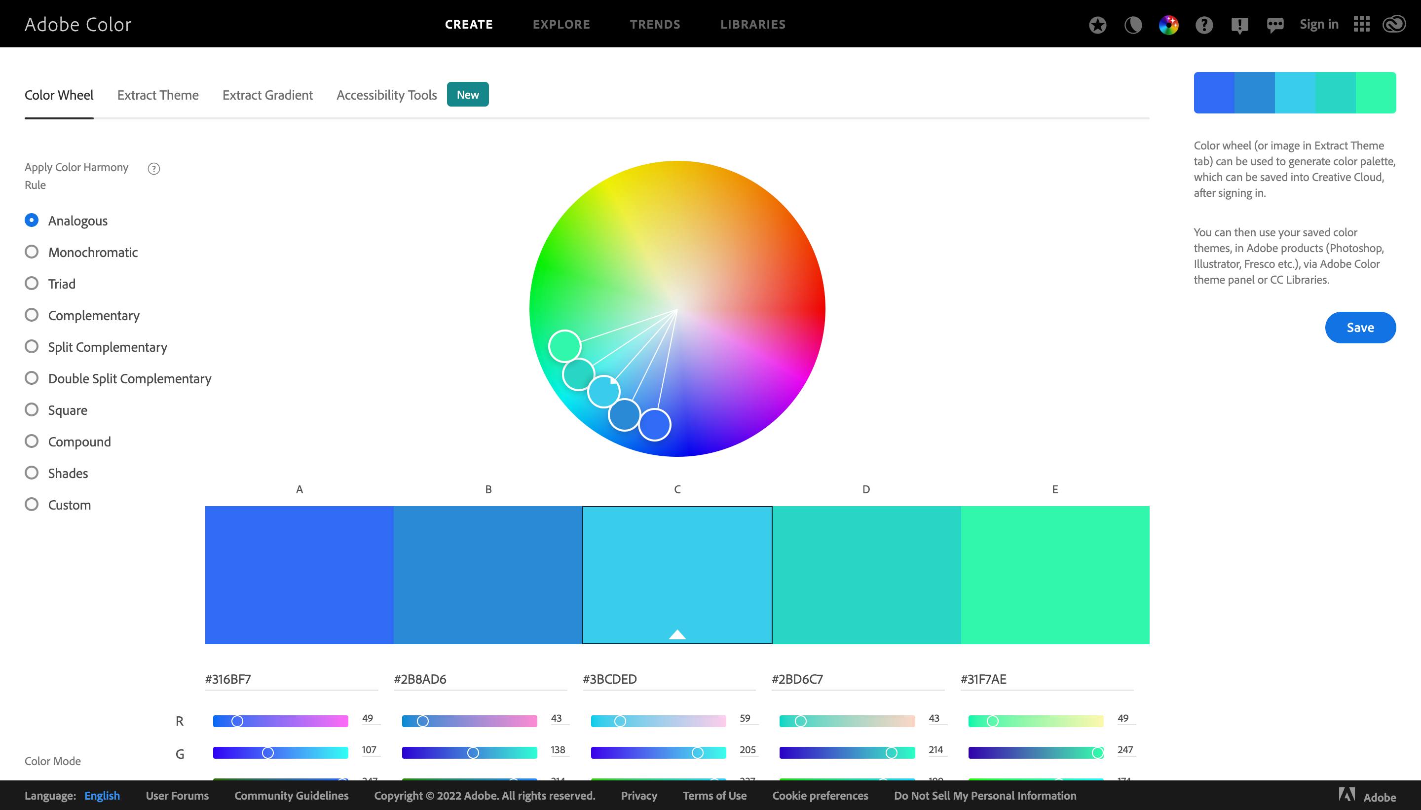 Color wheel, a color palette generator _ Adobe Color.png