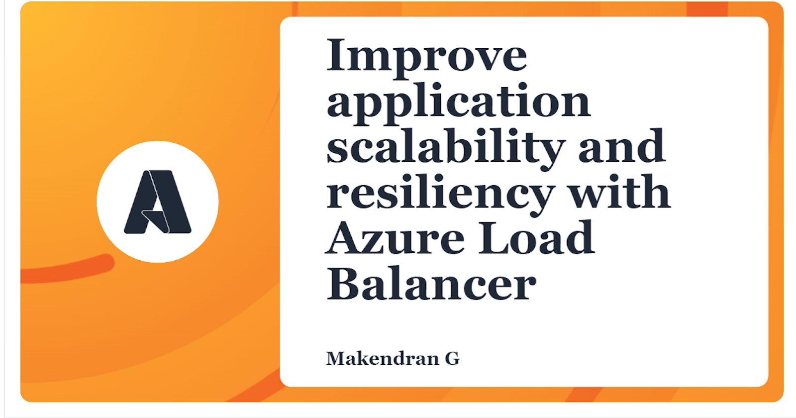 Improve application scalability and resiliency with Azure Load Balancer