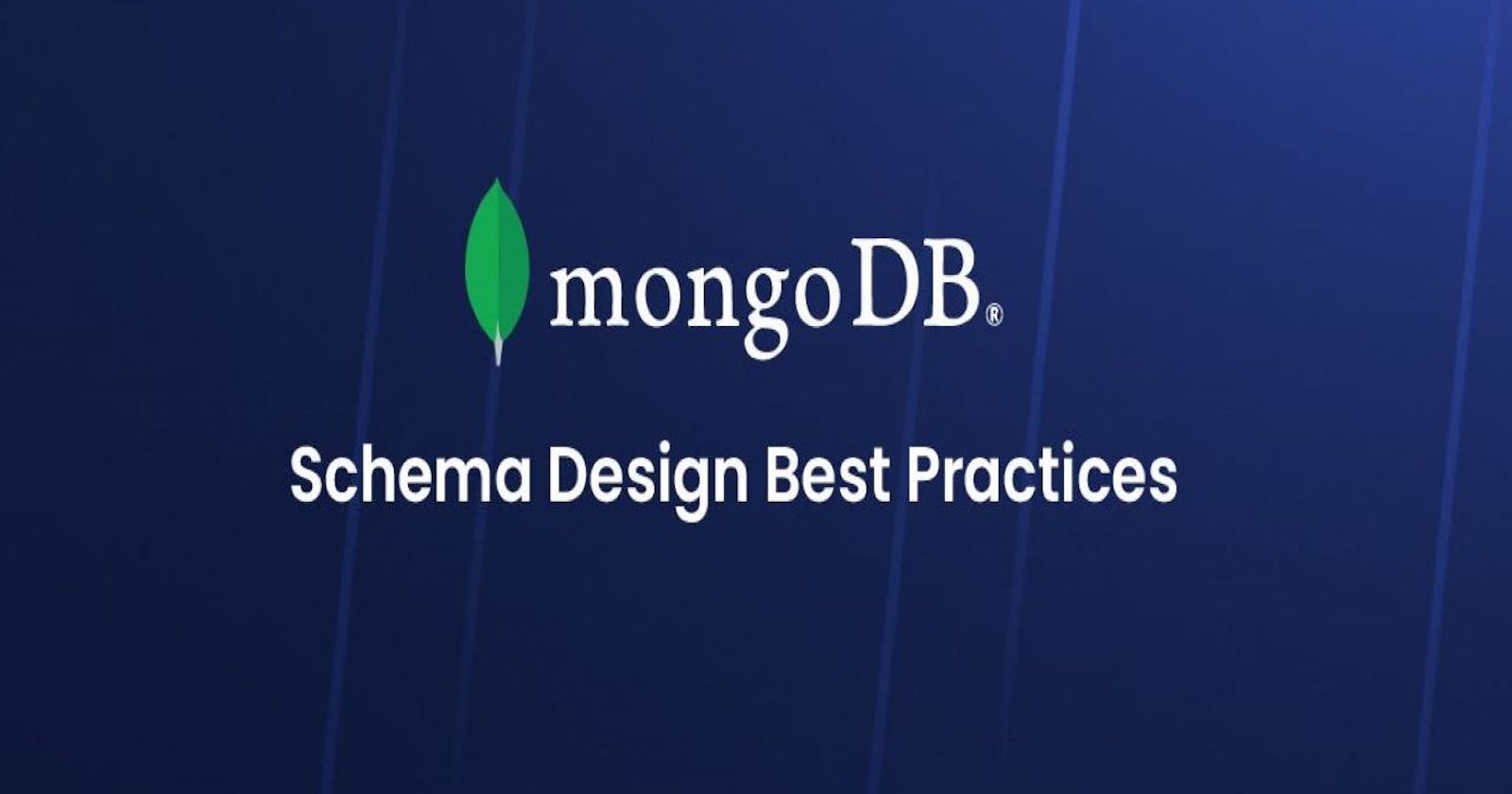 MongoDB schema design best practices