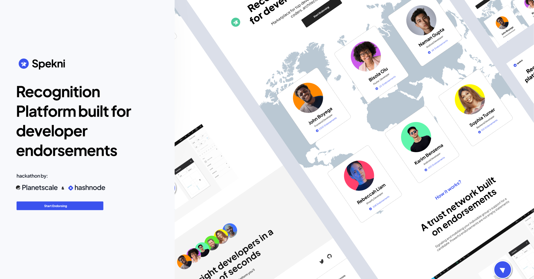 Spekni - A recognition platform built for developer endorsements