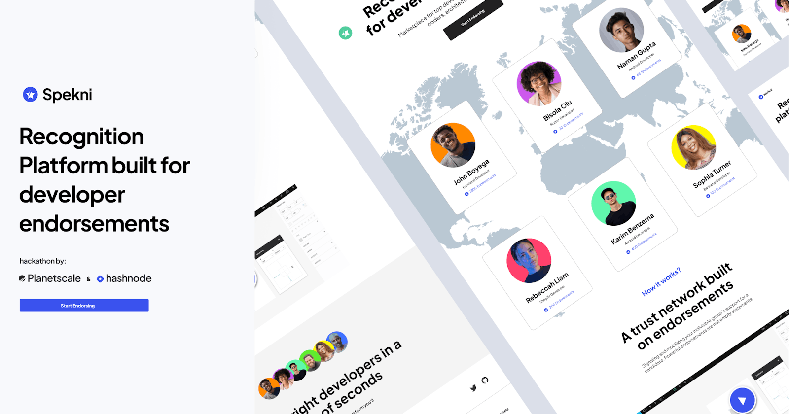 Spekni - A recognition platform built for developer endorsements