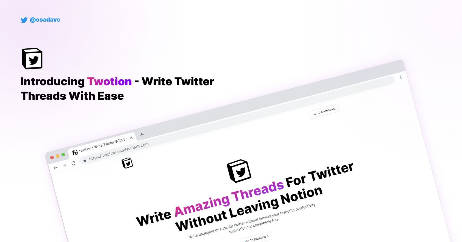 How I Built Twotion The Easiest & Most Amazing Way To Write Twitter Threads 🐦