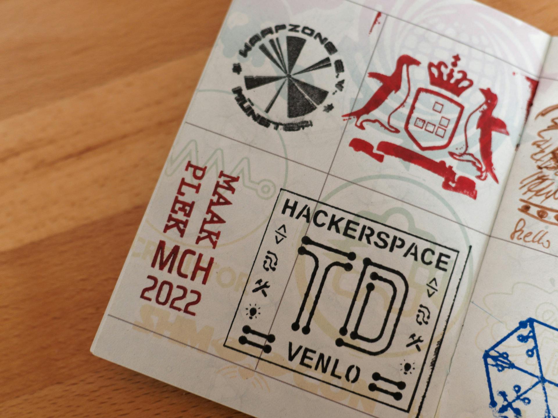 Dutch Stamps in Hackerspace Passport