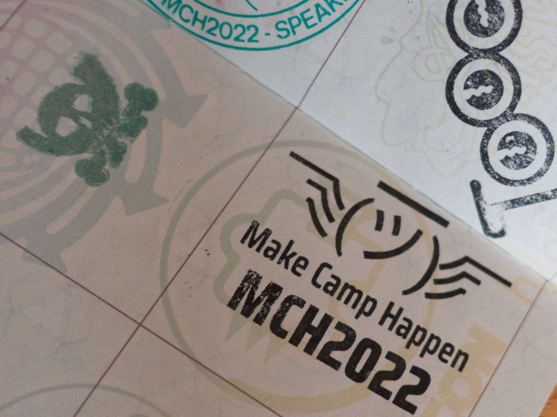 Post and Heavon stamp in Hackerspace Passport