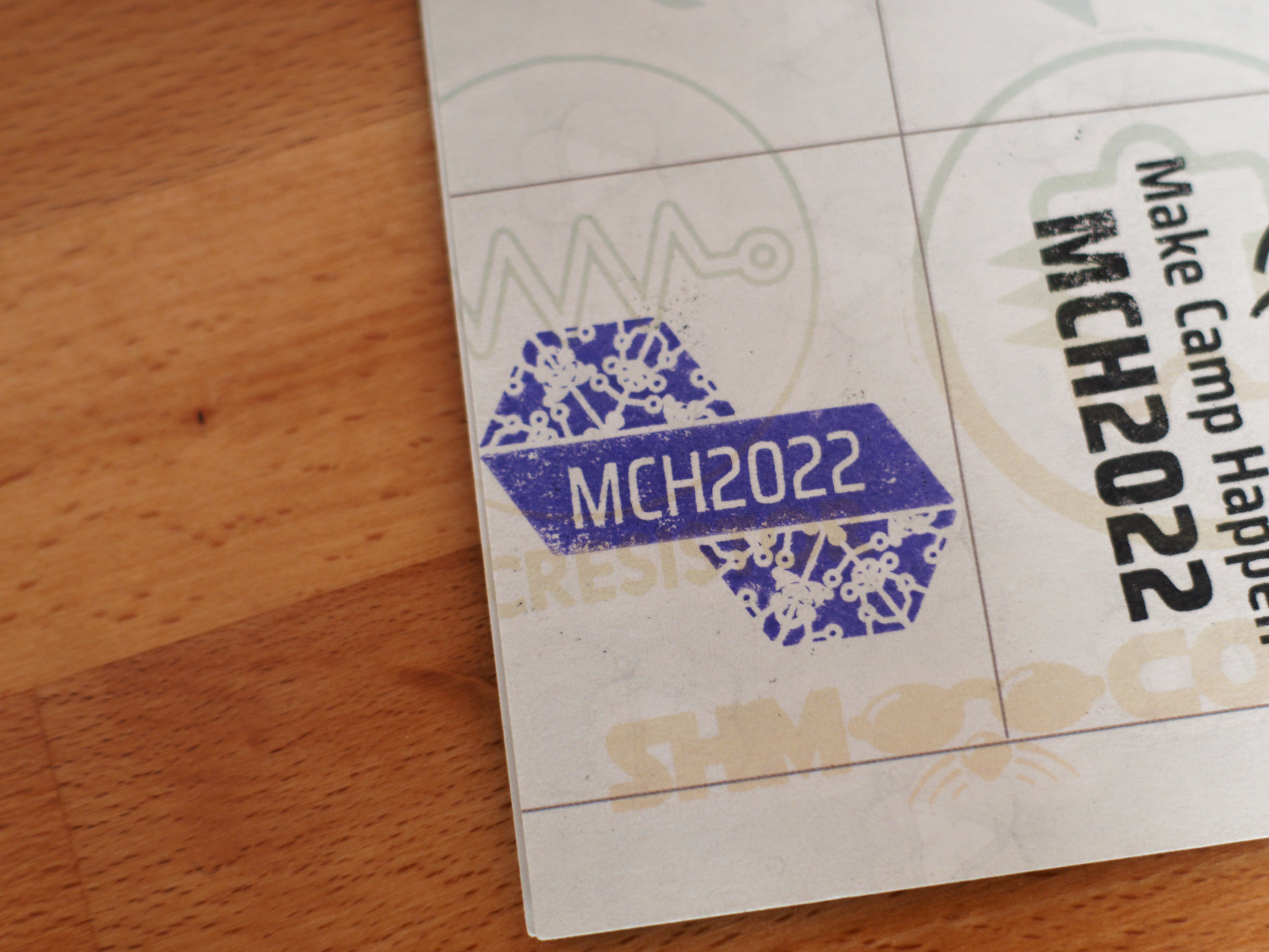 MCH Stamp in Hackerspace Passport