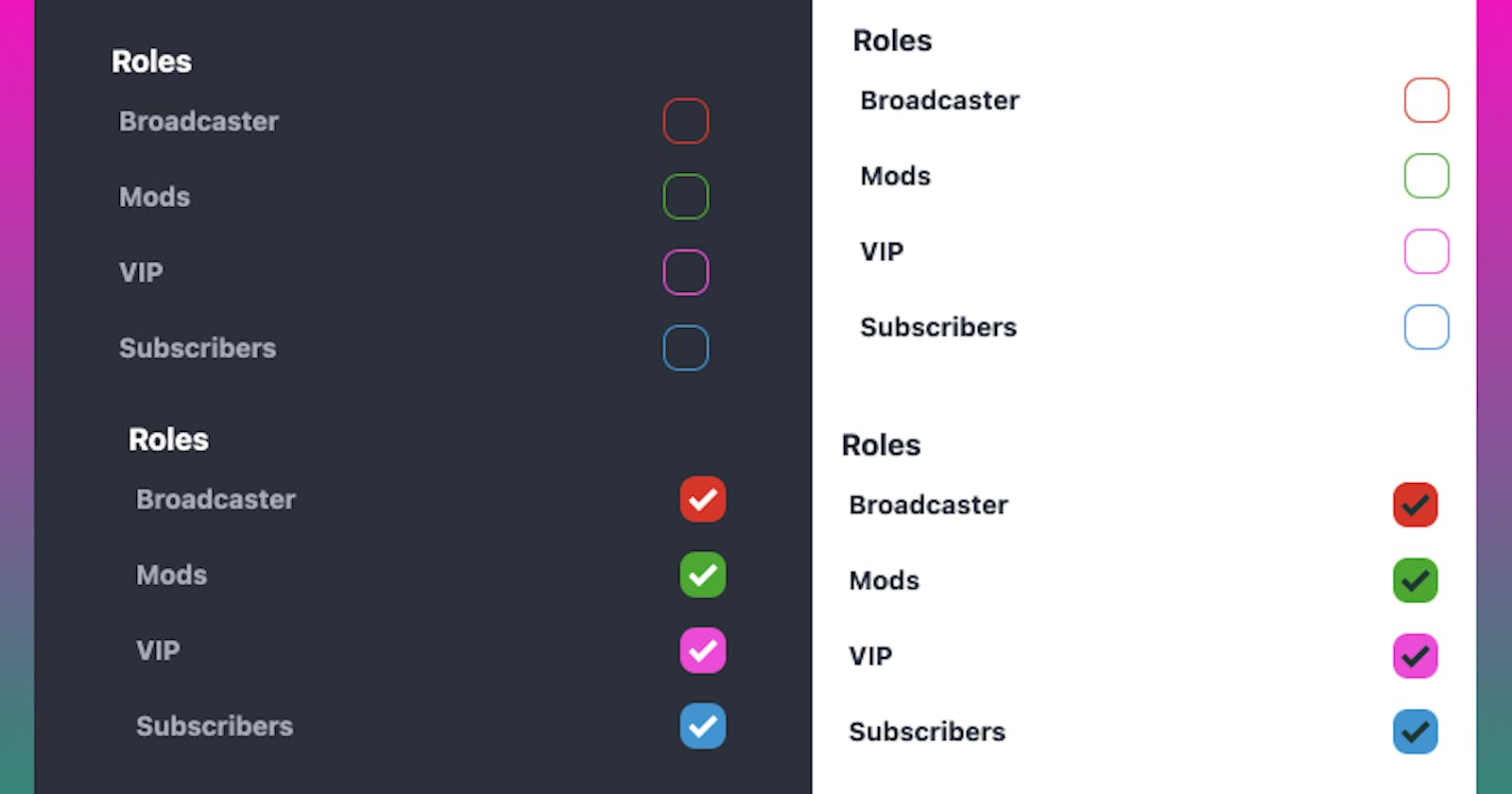 Custom checkbox colours with DaisyUI and Tailwind CSS