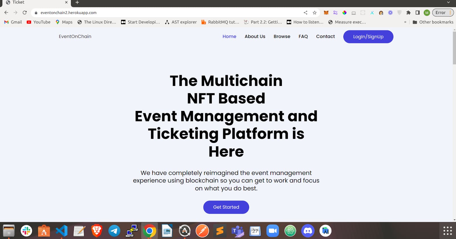 Multichain NFT based Event Management and Ticketing Platform is here