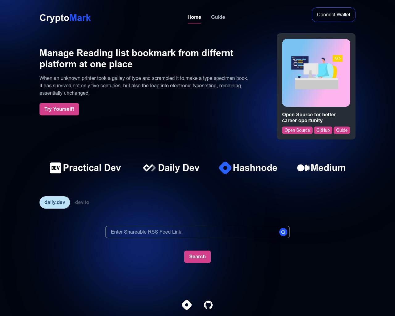 CryptoMark - Reading Bookmark Manager.png