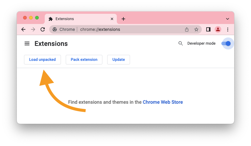 Chrome load unpacked extension
