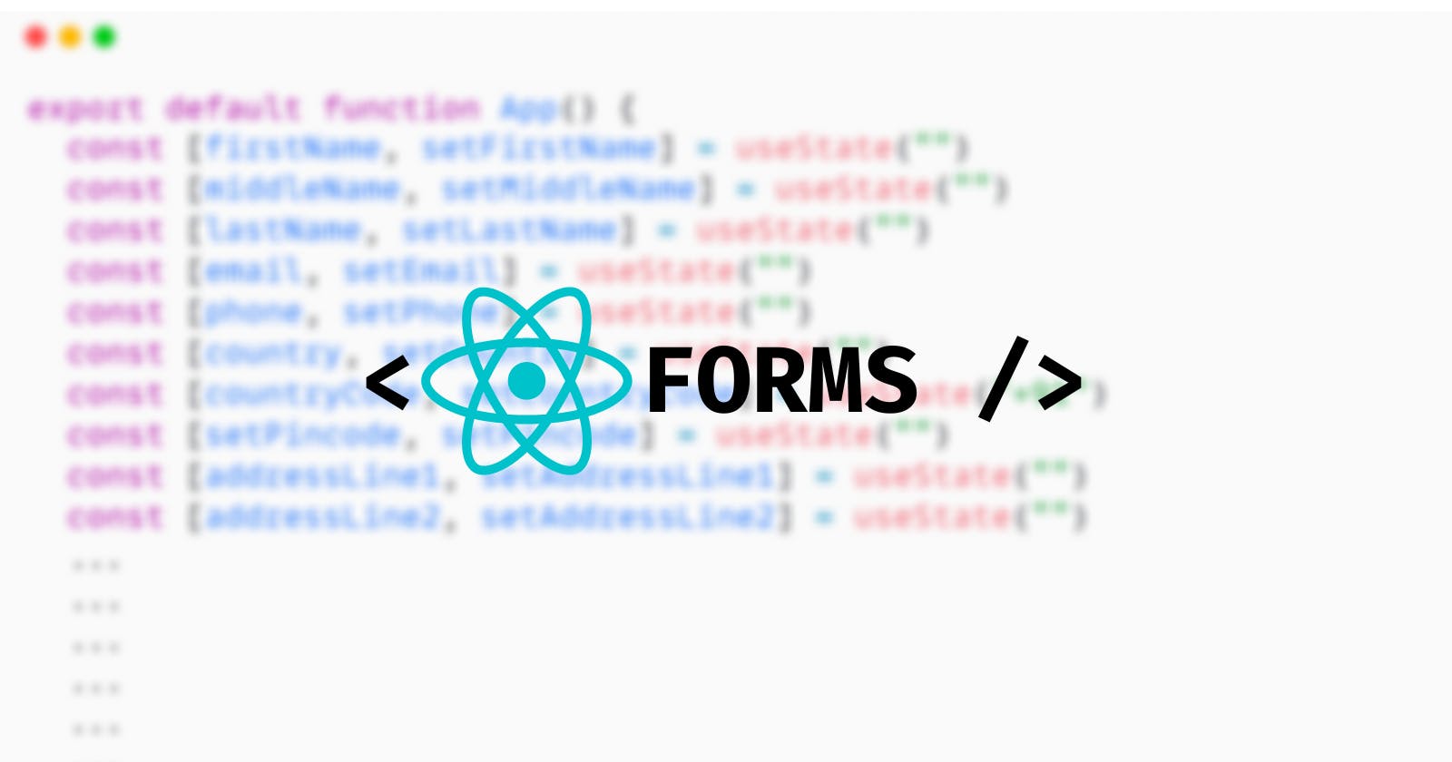 I was creating Forms the wrong way all along in React.js 🤔