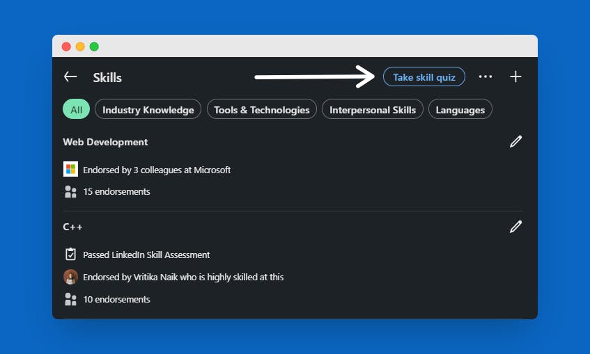 LinkedIn Skill Assessments