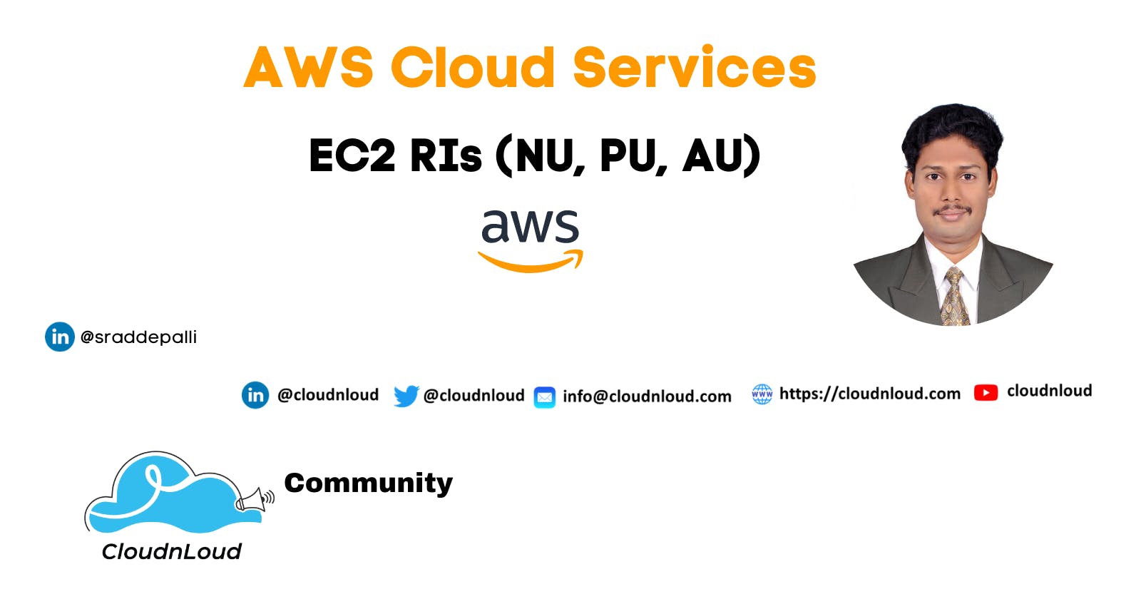 AWS Cloud Services - Savings Plans & EC2 RIs (NU, PU, AU) in AWS