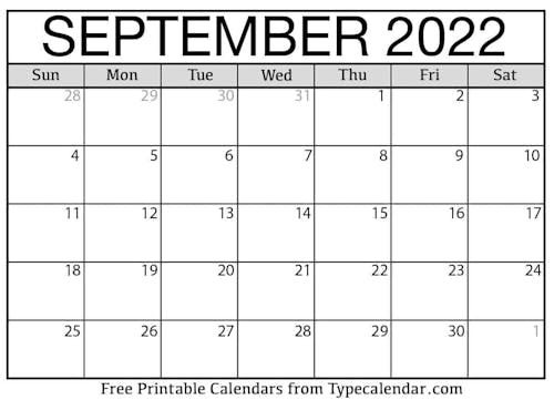 September Calendar 2022's photo