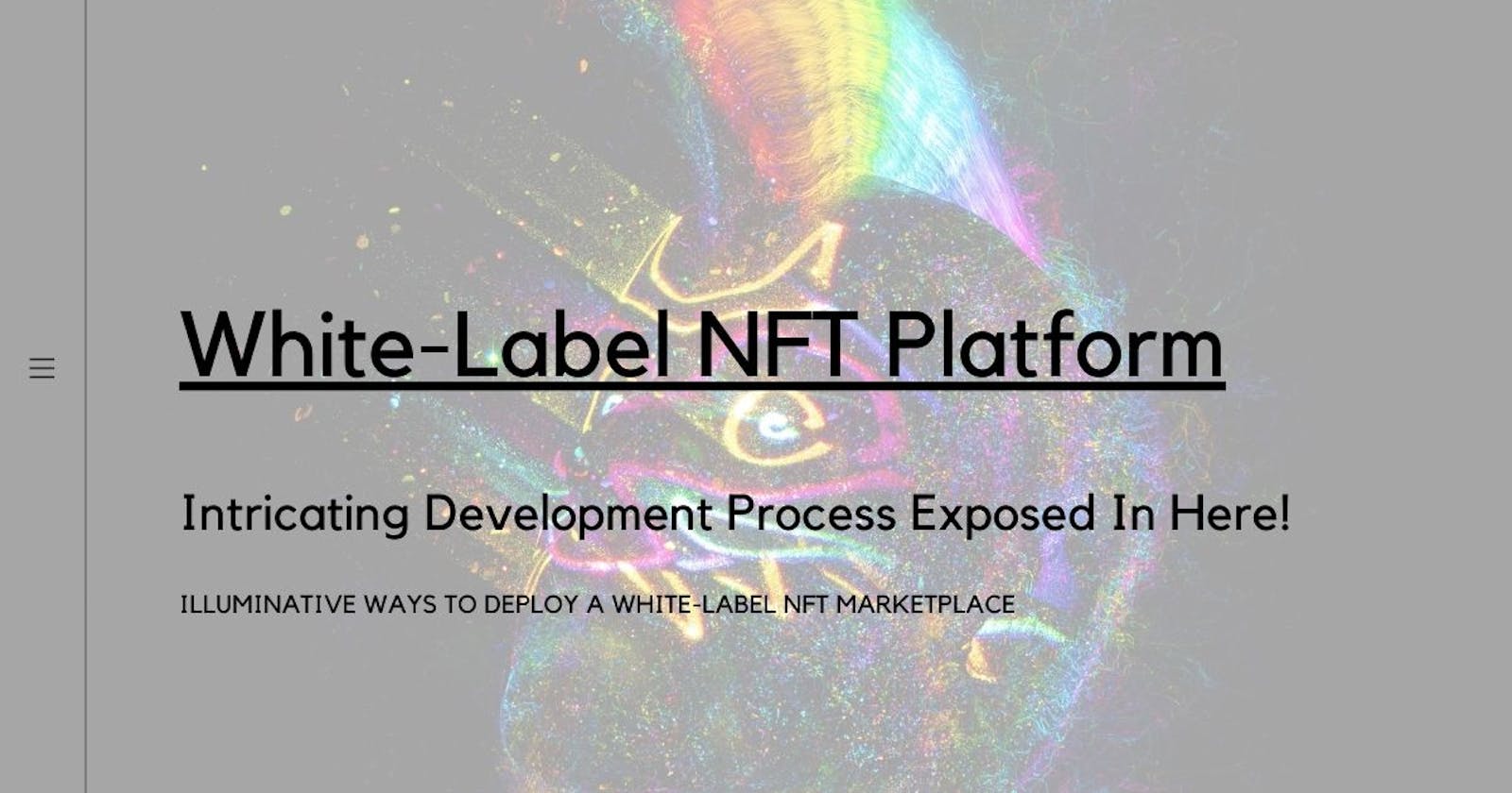 White-label NFT Marketplace Development is wiser choice: Why?