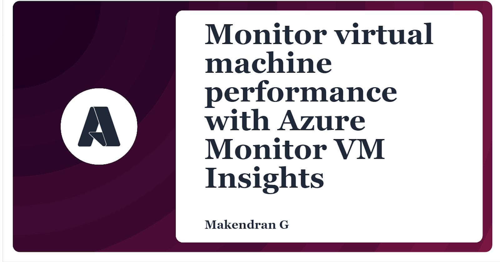 Monitor virtual machine performance with Azure Monitor VM Insights