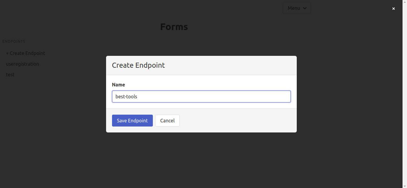 Creating an endpoint