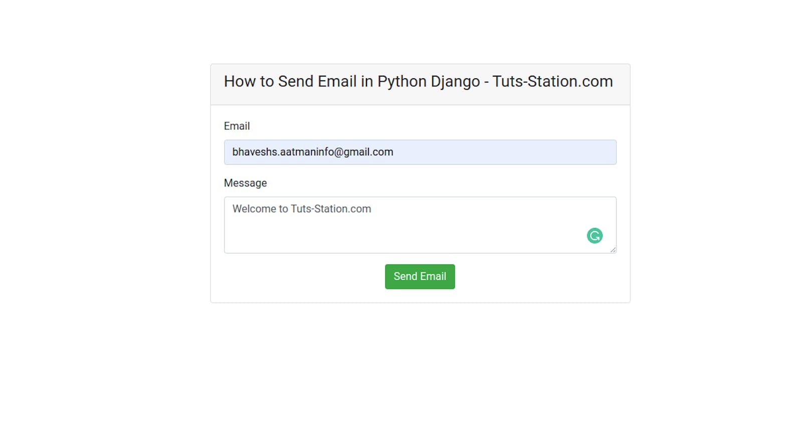How to Send Email in Python Django ?