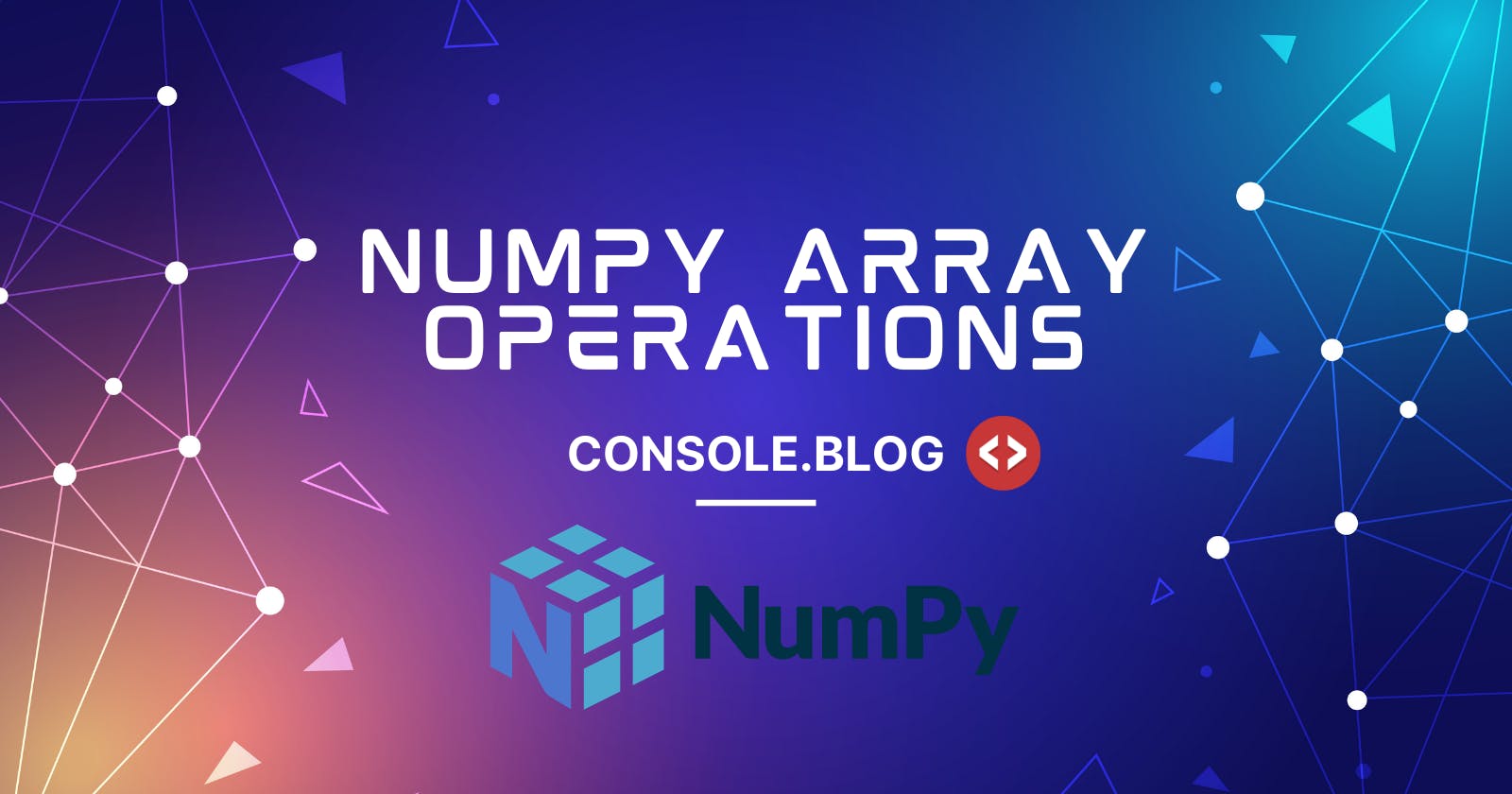 NUMPY Array Operations