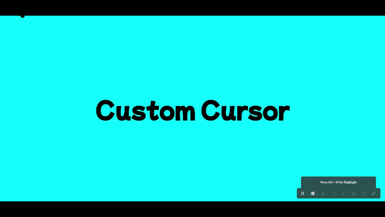 Custom Cursor