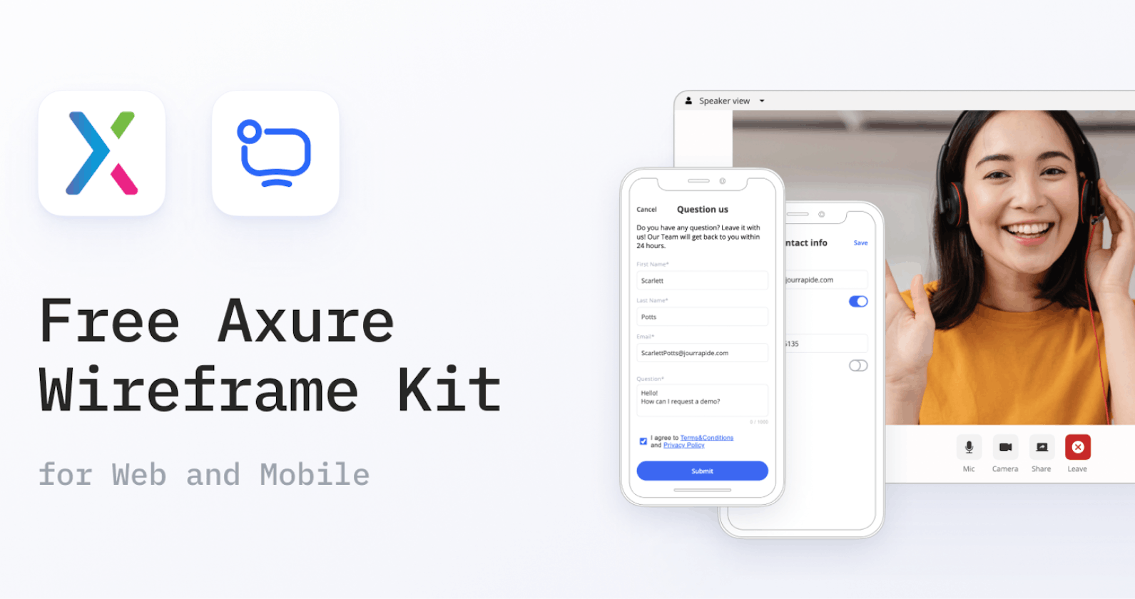 Free Axure Wireframe Kit for Web and Mobile Development