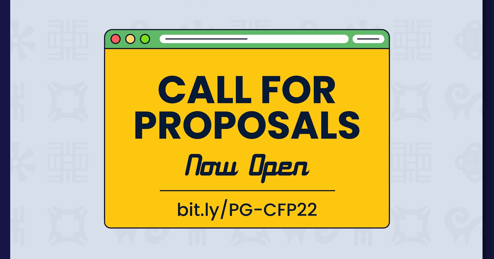 Our 2022 CFP is Open