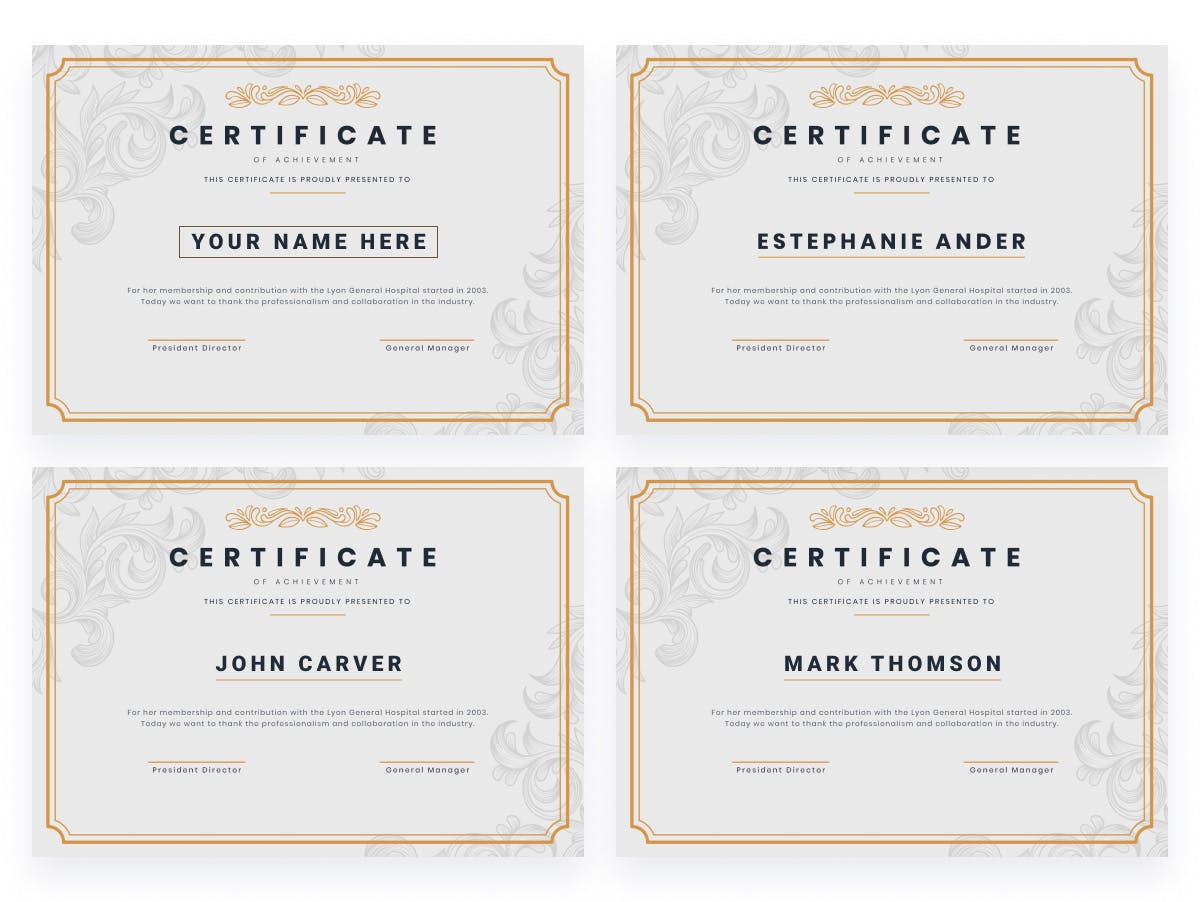 Generate personalized certificates