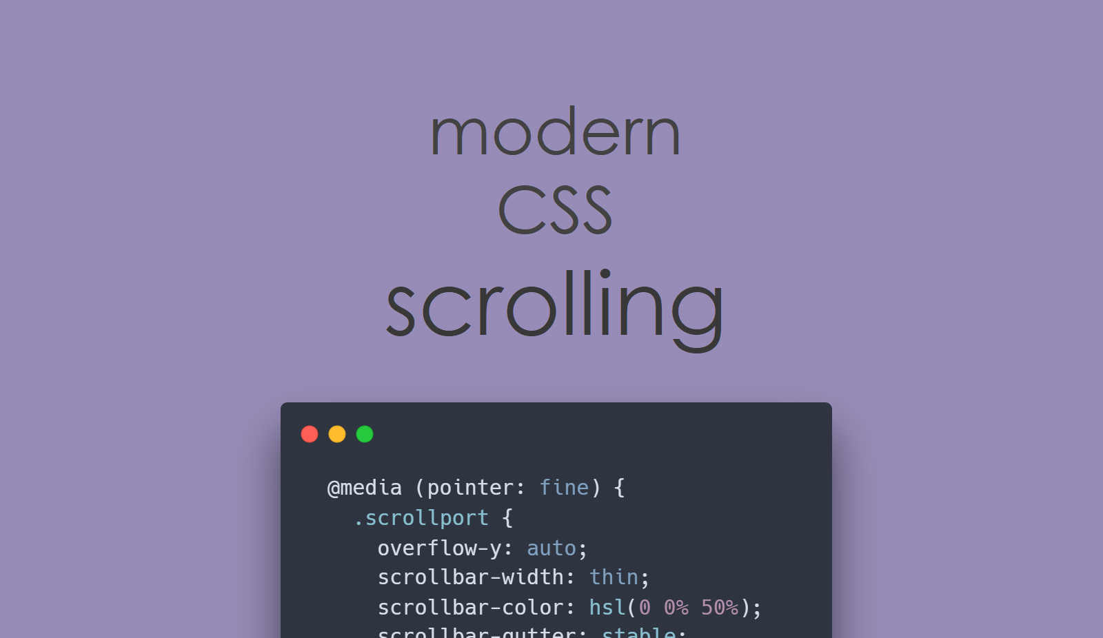 Enable scrolling for modal