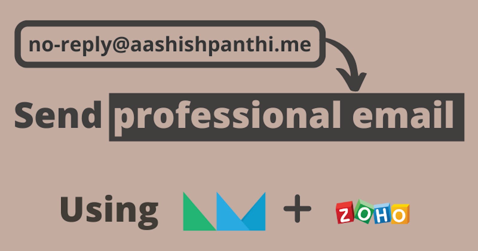 Send professional email using nodemailer and zoho