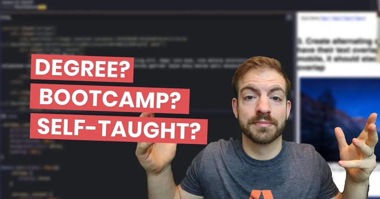 CS Degree vs Programming Bootcamp vs Self-taught