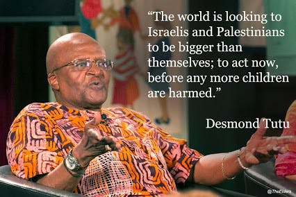 Desmond Tutu, On Jews & Arabs