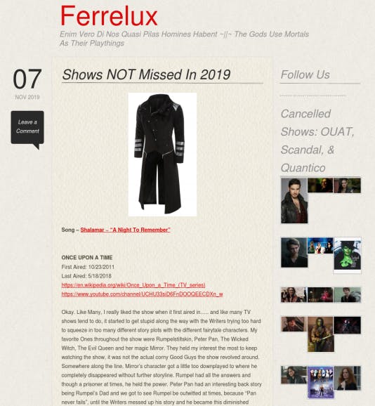 Ferrelux Homepage_NotMissedShows2019