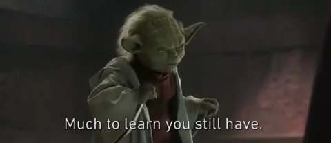 Yoda:  Muito para aprender, voc ainda tem