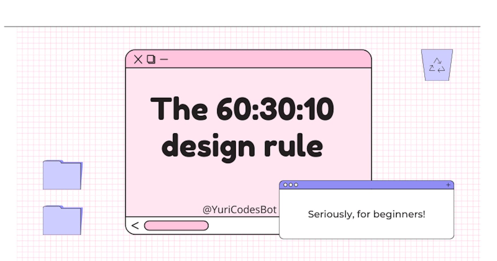 The 60:30:10 color rule for web design