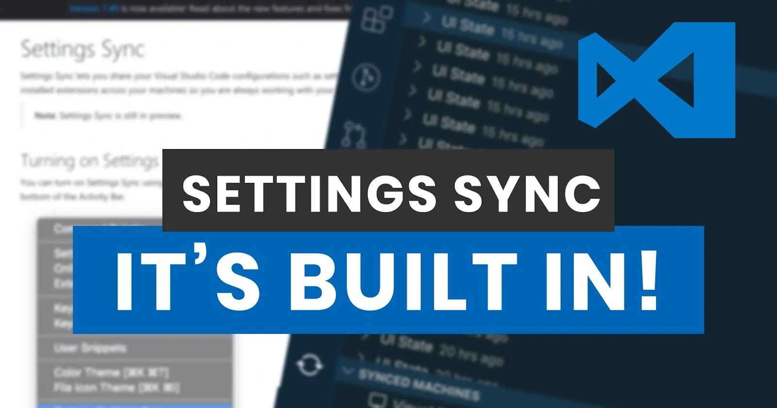 Settings Sync is Built Into Visual Studio Code Now