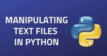 Manipulate files in python.