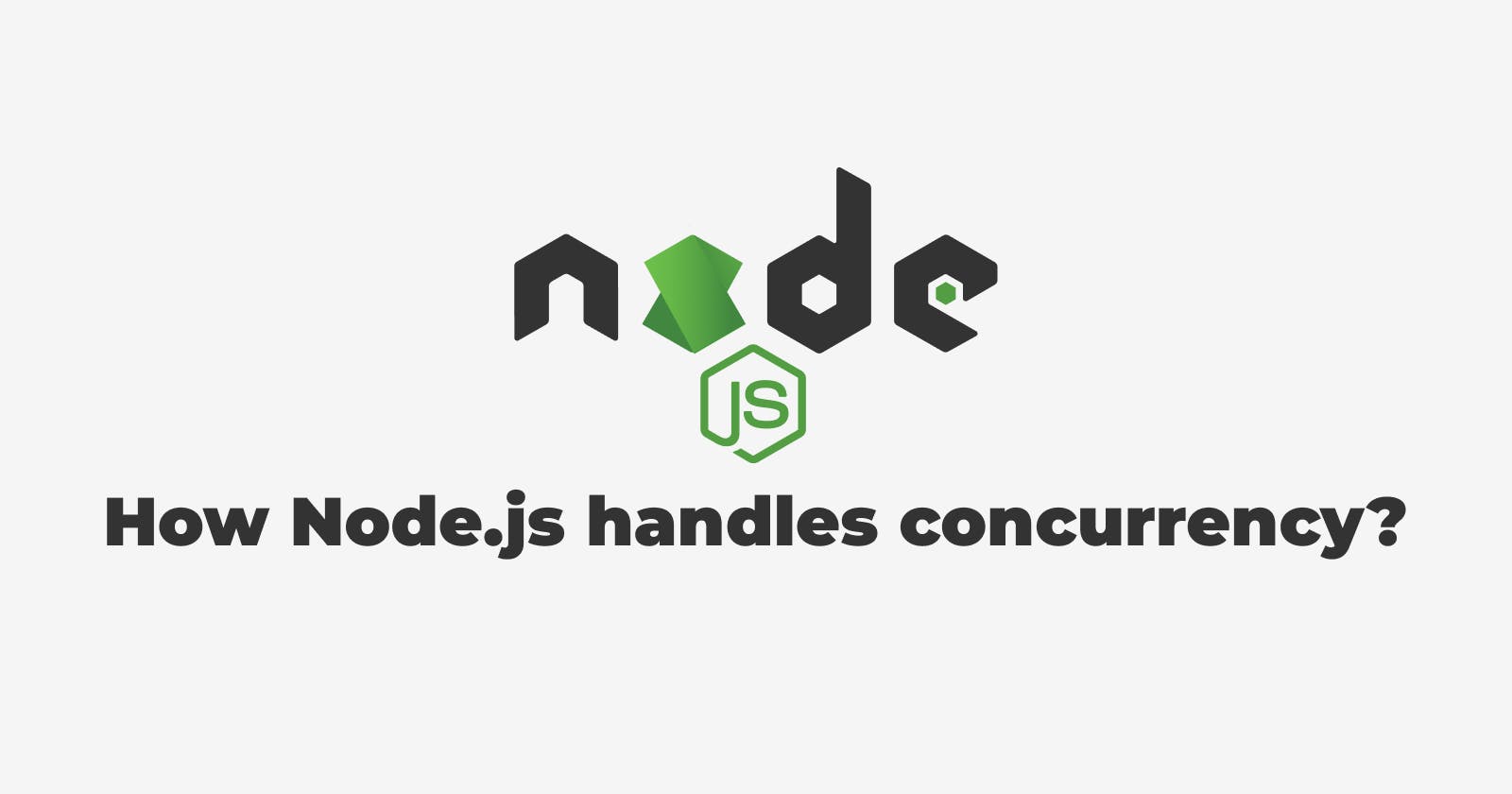 How Node.js handles concurrency