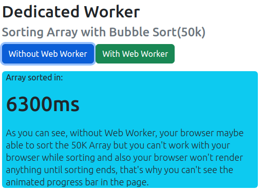 Without Web Worker