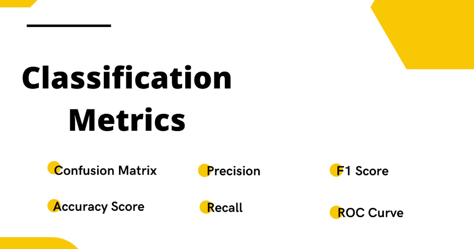 Classification metrics for more promising model performance.