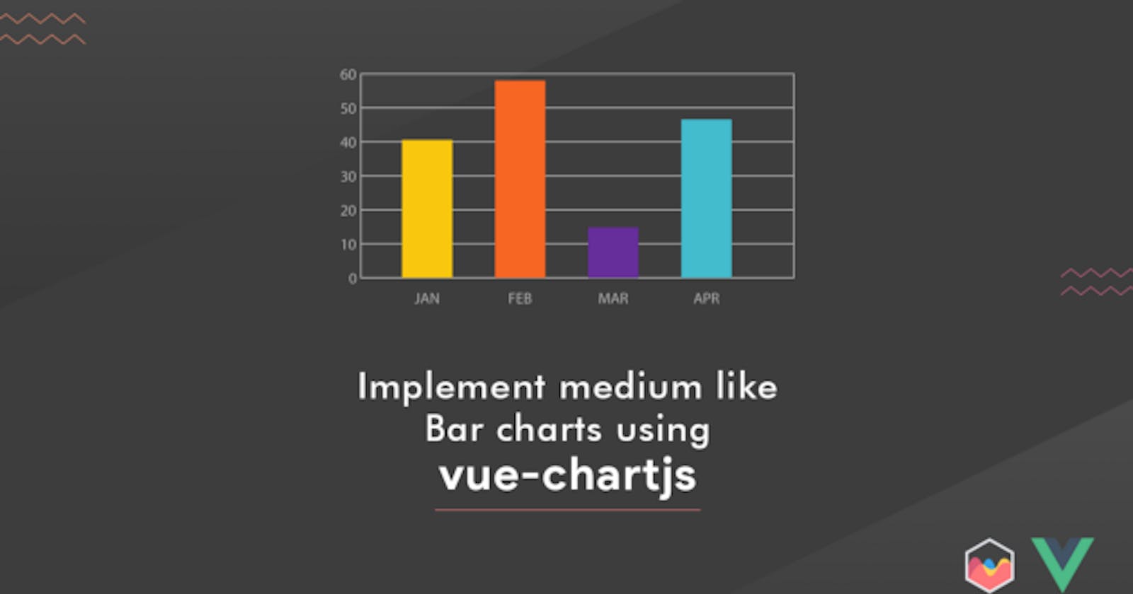 Implement Medium Like Bar Charts using Vue-chartjs
