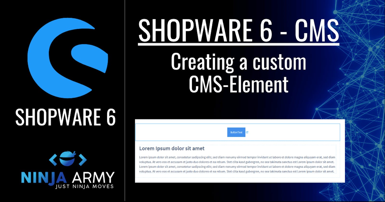 How to create a CMS-Element in Shopware 6