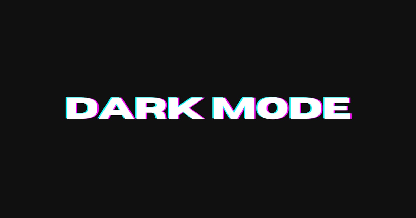 How to easily Implement Dark Mode on ANY Website