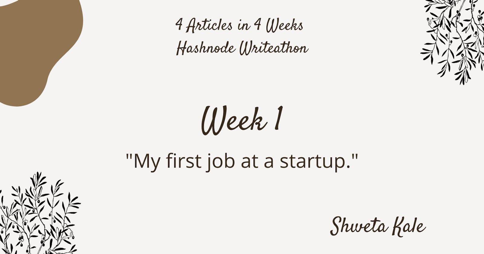 My first development job at a startup: My story
