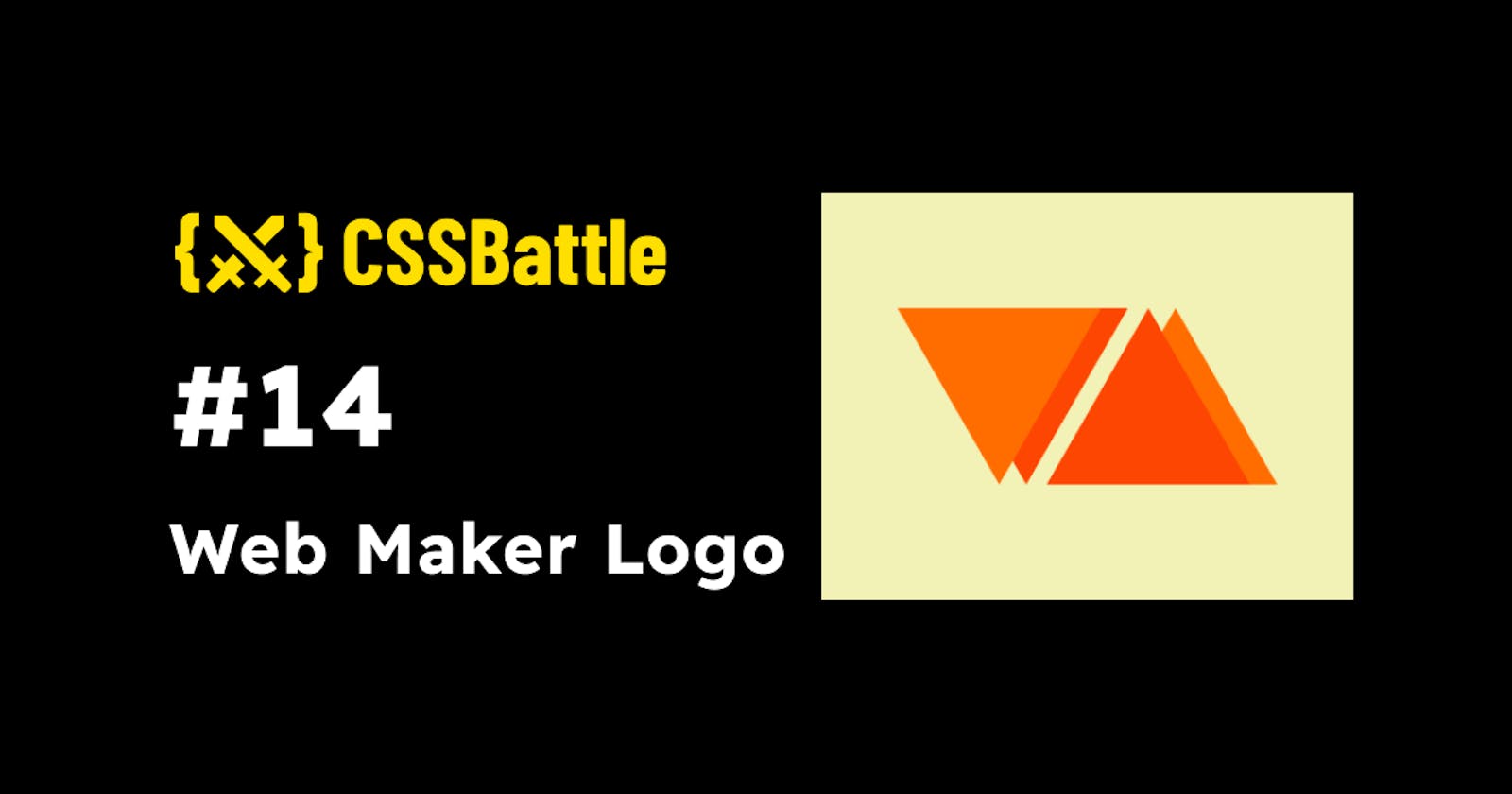 CSS Battle: #14 - Web Maker Logo
