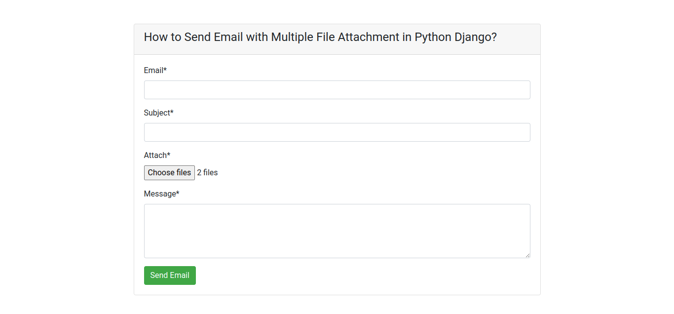 How to Send Email with Multiple File Attachment in Python Django?
