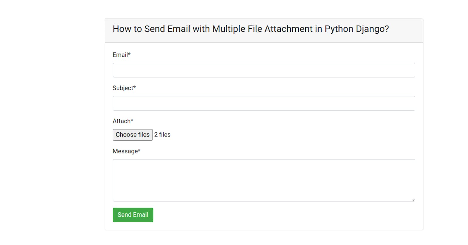 How to Send Email with Multiple File Attachment in Python Django?